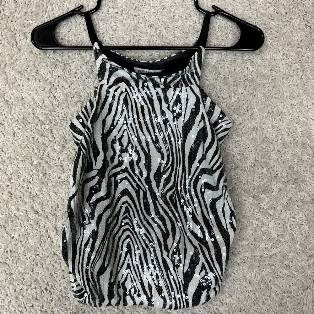 Pretty Garbage Sequin Top Womens Small Going Out Club